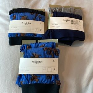 3 Packs Men’s Goodfellow Skiing Squirrel / Black, Gray Boxer Briefs Size M